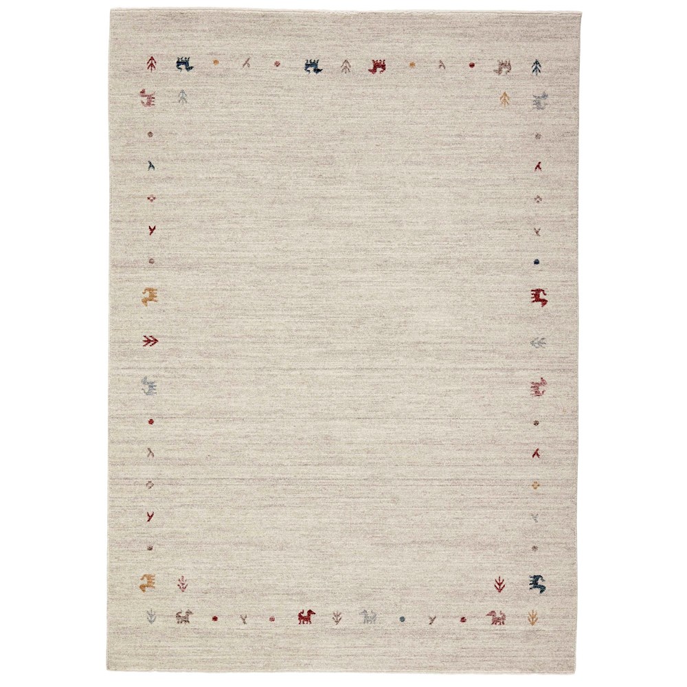 Gabbeh Persian Symbol 8449B NMI45 Rug in Beige Multi